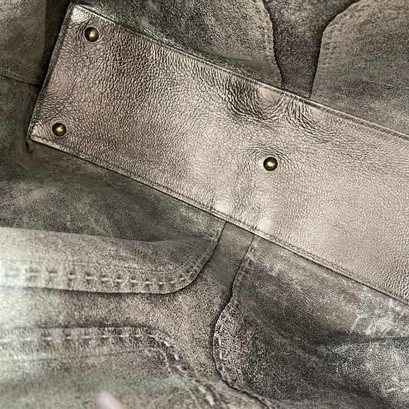 Yves Saint Laurent Vintage Pebbled Drawstring Leather Rive Gauche Handbag- Tote - Picture 8 of 9